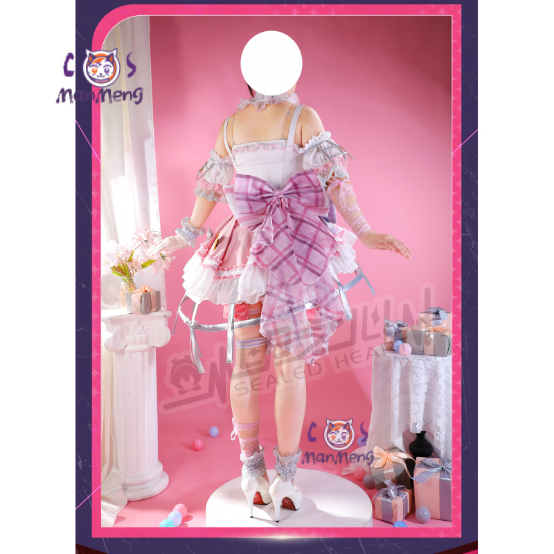 Anime Cosplay Japanese - 秋山美月アミア mzk アニメ PJSK コスプレ衣装女の子甘いピンクロリータドレス手袋アクセサリー小道具ハロウィンクリスマスギフト