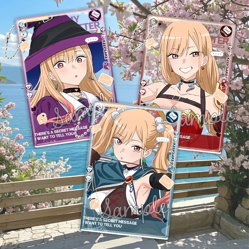 Anime Cosplay Photo - 漫画かわいいアニメ私のドレスアップダーリン北川マリン写真小道具 Diy アクリル透明カードコレクションカード誕生日ギフト