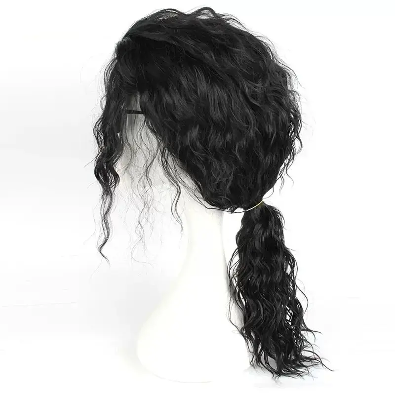 Anime Cosplay Long Black Hair - MJ マイケル コスプレ ブラックウィッグ ジャクソン マイケル