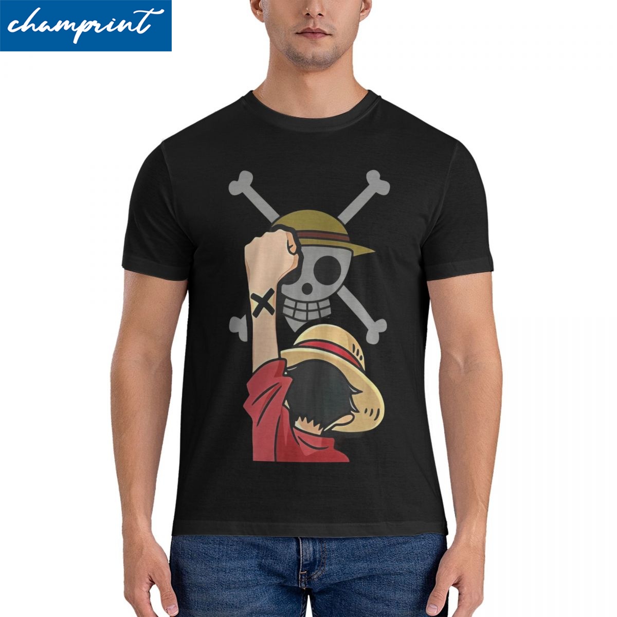 Anime Cosplay Ideas For Women - メンズ レディース ワンピース モンキー・D・ルフィ アニメ Tシャツ