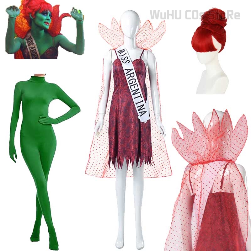 Anime Cosplay Mujer - 女性のためのカブトムシのコスプレ衣装,デッドレセプション,ドレス,マント,かつら,ハロウィーンのパーティースーツ,セクシー,映画,2024
