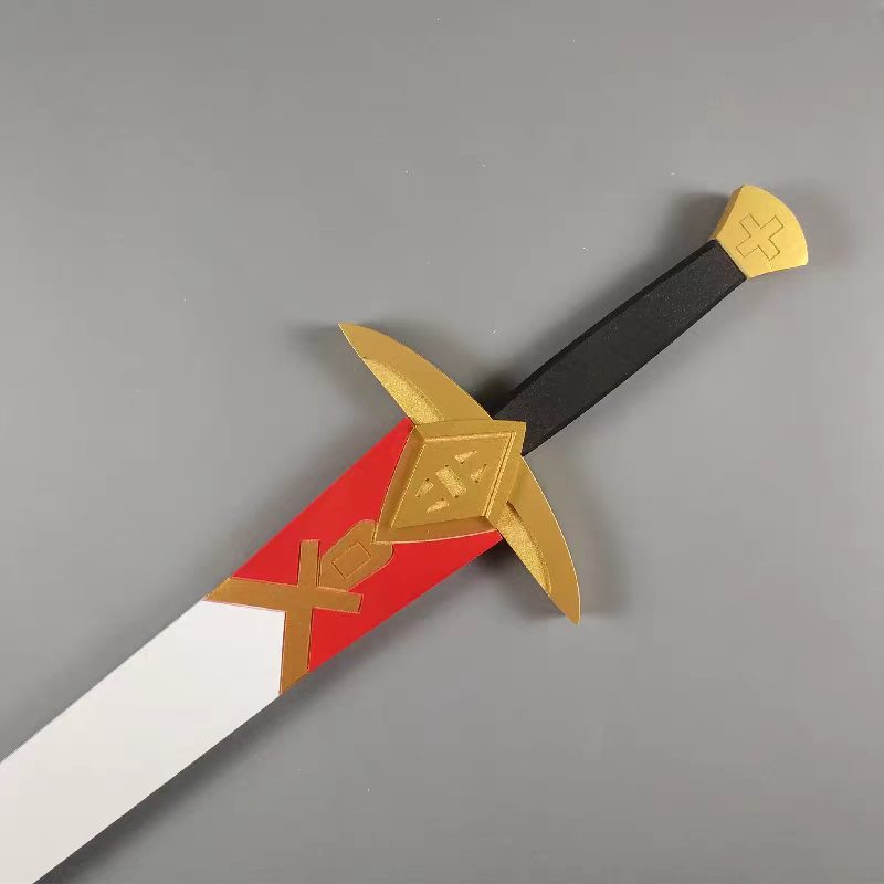 Anime Cosplay Sword - 2026年ゲーム『Fate/Apocrypha』サーヴァント・アストルフォ用PVC製剣と鞘、ハロウィン、クリスマスパーティー、仮装舞踏会、アニメショー用コスプレ小道具