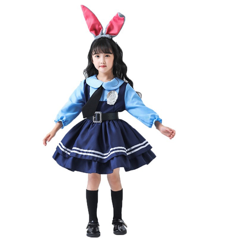 Anime Cosplay Outfits Male - ジュディコスプレドレス男性女性コスプレアニメ衣装スーツカーニバル親子パフォーマンスファンシー衣装