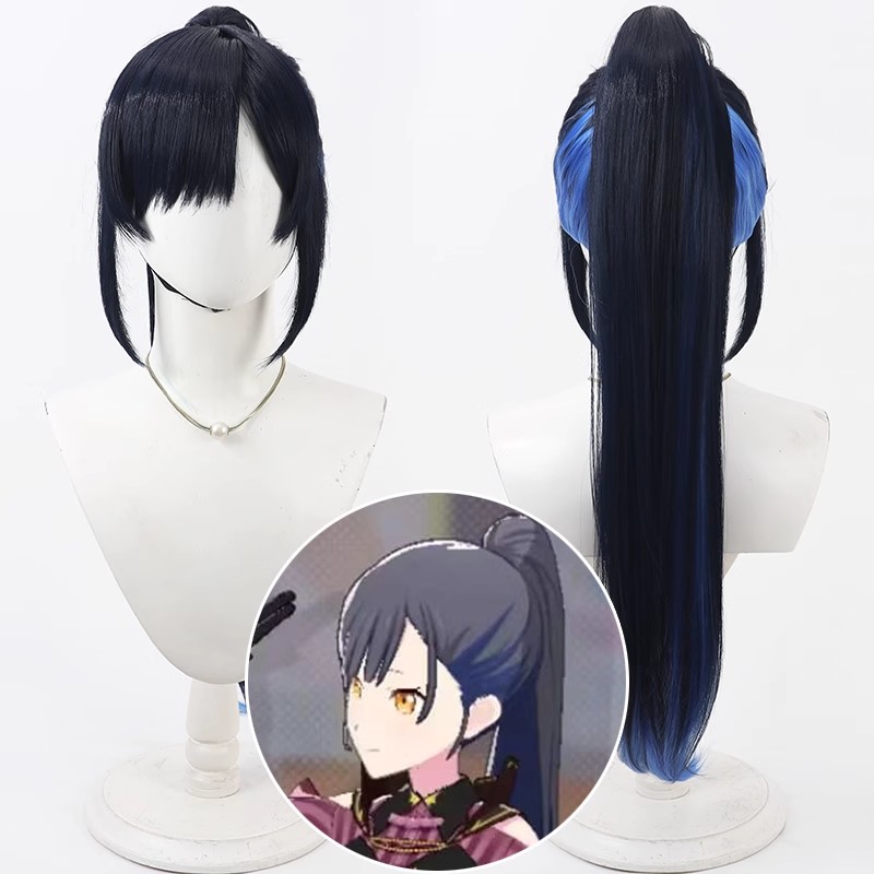 Anime Cosplay Long Black Hair - プロジェクトセカイ カラフルステージ 白石杏 コスプレウィッグ 60cm ロング