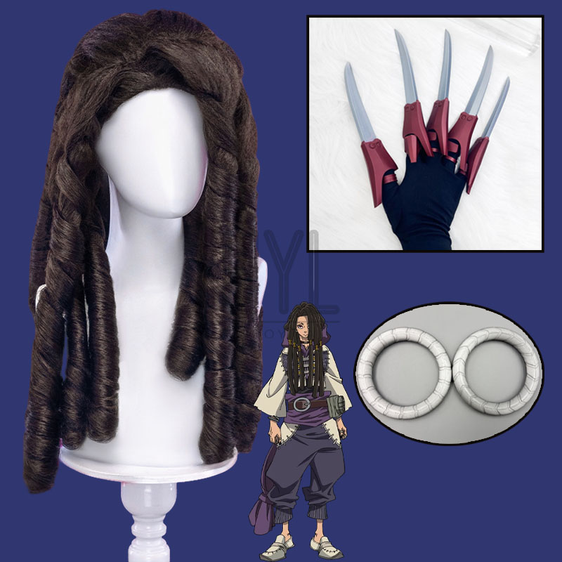 アニメ「ガチアクタ」ジャバーワンガー コスプレウィッグ ブラ - Anime Cosplay Long Black Hair のレビューと価格
