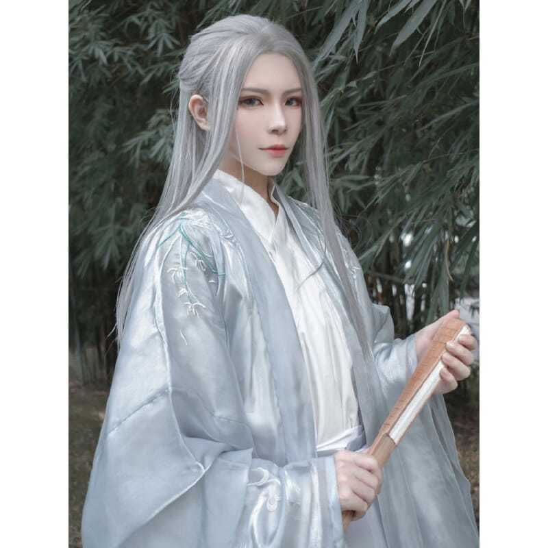 男性韓服ロングストレートヘアアニメコスプレ衣装日本アニメエル - Anime Cosplay Japanese のレビューと価格