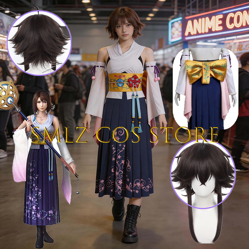 Smlz FFX ユナコスプレアニメ FF10 X 衣装女性 - Anime Cosplay Mujer のレビューと価格
