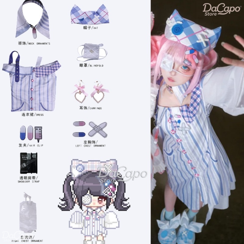ゲームインフィニティニッキコスプレ衣装ウィッグ風変わりなアイ - Anime Cosplay Ideas For Women のレビューと価格