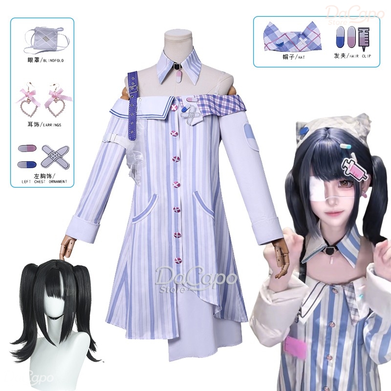 ゲームインフィニティニッキコスプレ衣装ウィッグ風変わりなアイ - Anime Cosplay Ideas For Women のレビューと価格