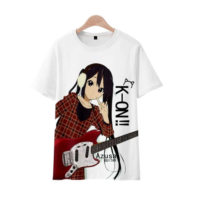 アニメけいおんプリントTシャツ、ユニセックスかわいいTシャツ - Cosplay Anime Basic のレビューと価格