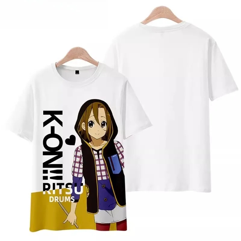 アニメけいおんプリントTシャツ、ユニセックスかわいいTシャツ - Cosplay Anime Basic のレビューと価格