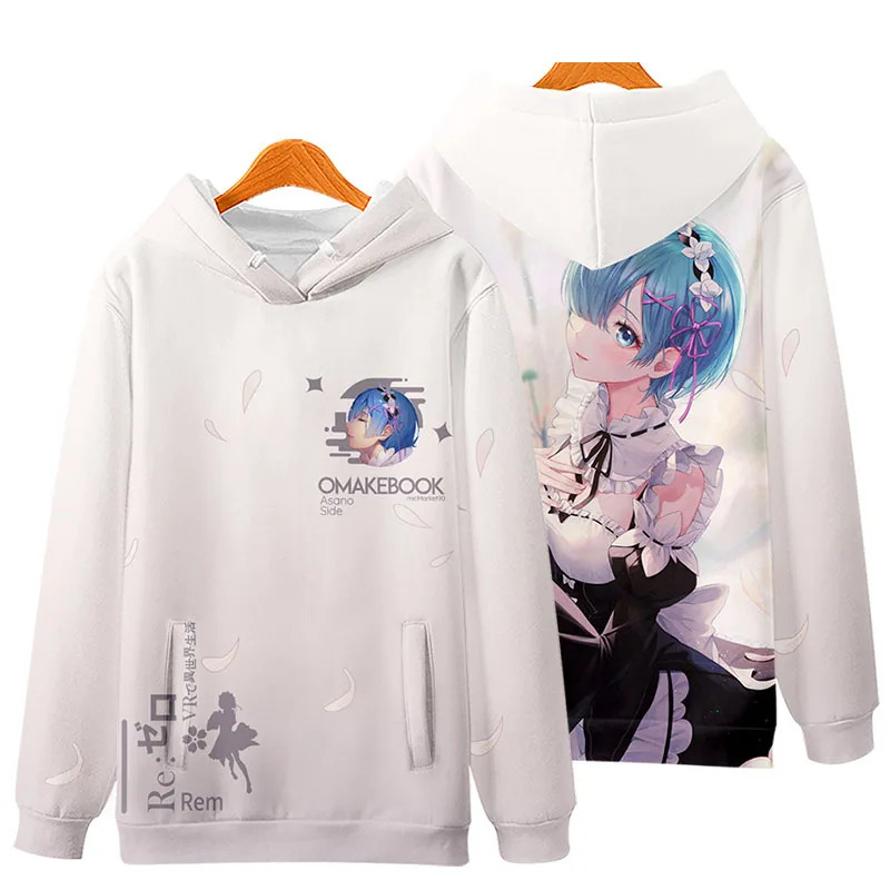 3D 再ゼロコスプレパーカーアニメエミリアプリントスウェット - Cosplay Anime Basic のレビューと価格