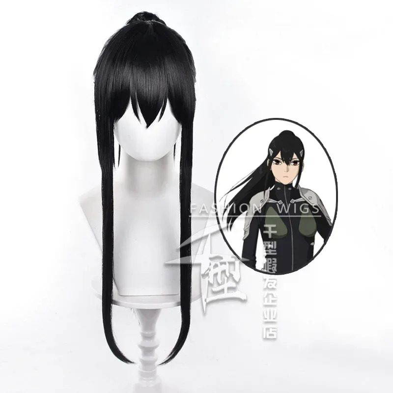 2025 aaa キャプテン コスプレウィッグ アニメ 怪獣 - Anime Cosplay Long Black Hair のレビューと価格