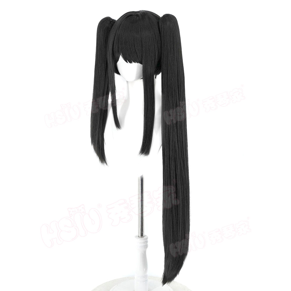 デート・ア・ライブ トキサキ・クルミ コスプレウィッグ HS - Anime Cosplay Long Black Hair のレビューと価格
