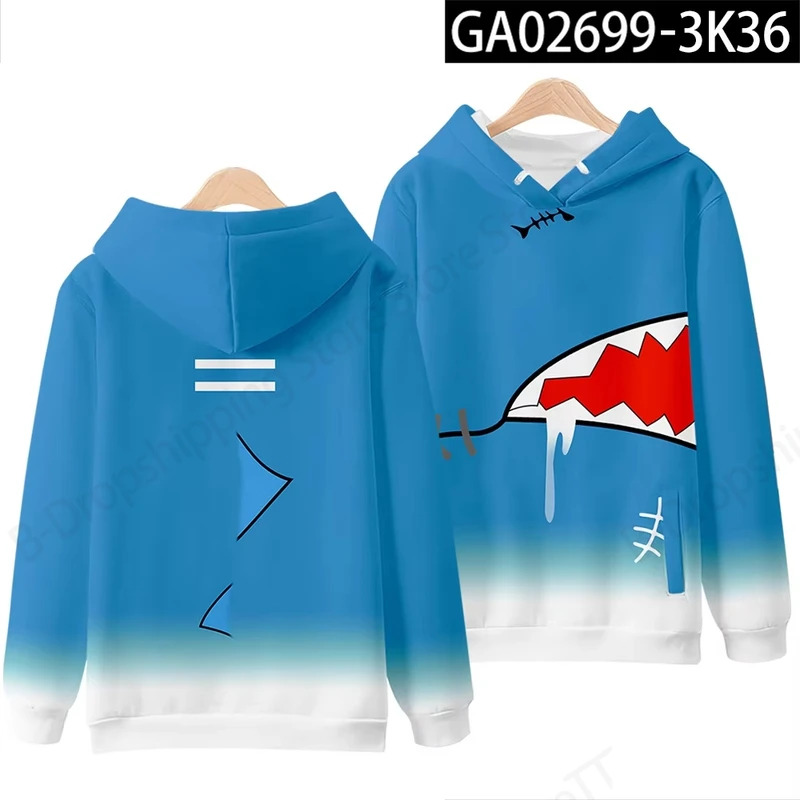 Gawr Gura アニメコスプレ 3d プリントパーカー男 - Cosplay Anime Basic のレビューと価格