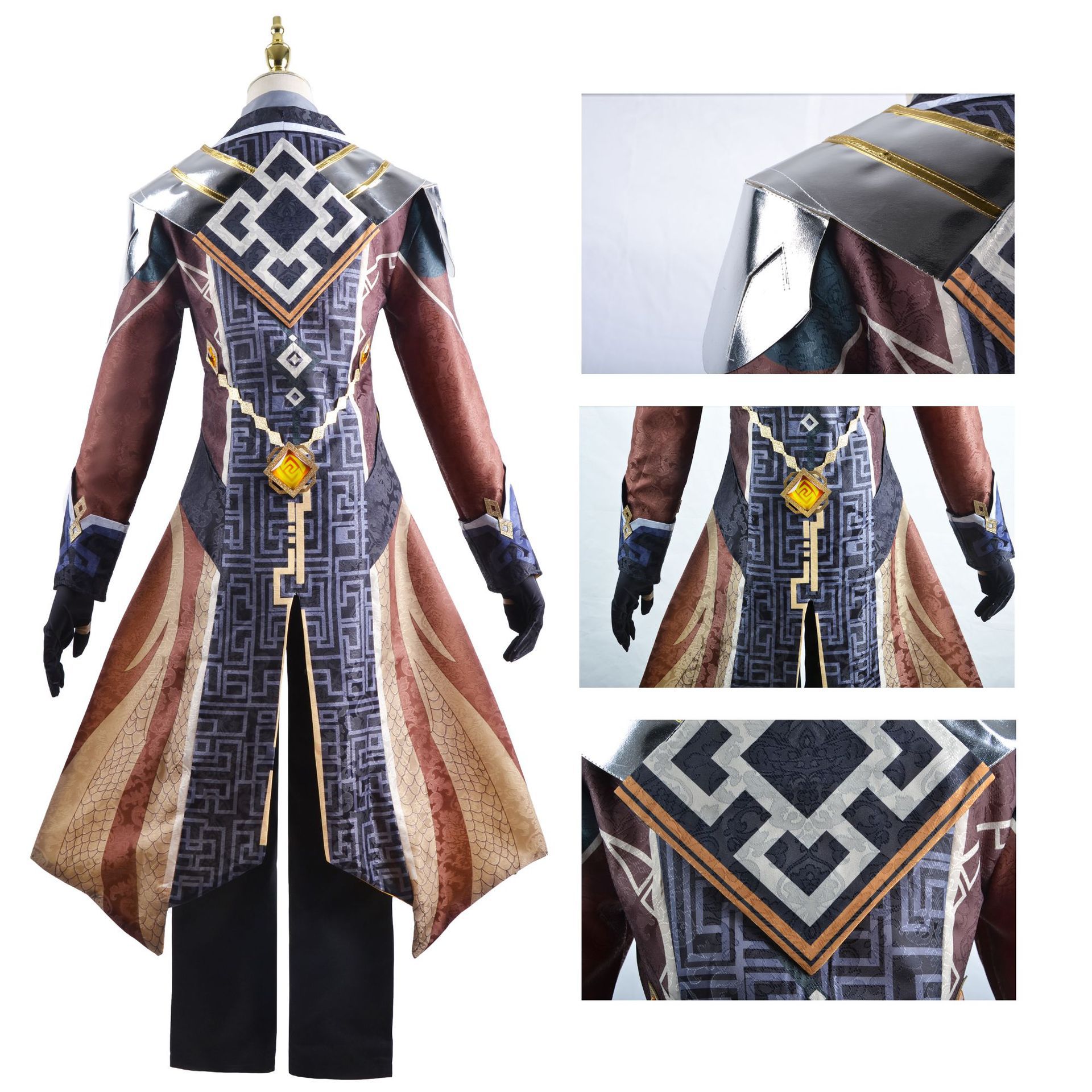 原神インパクト コスプレ衣装セット 鍾離用 男性用コスプレ衣 - Anime Cosplay Outfits Male のレビューと価格